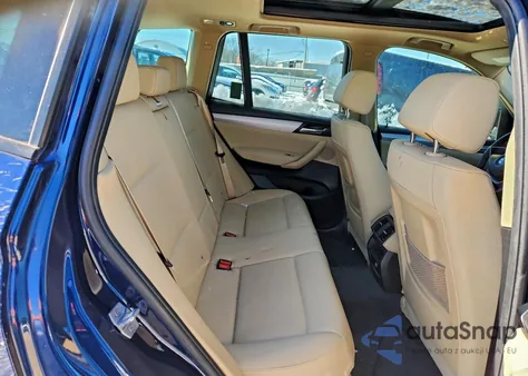 2017 BMW X3 xDrive28I z USA, uszkodzony, nr VIN 5UXWX9C30H0W68746